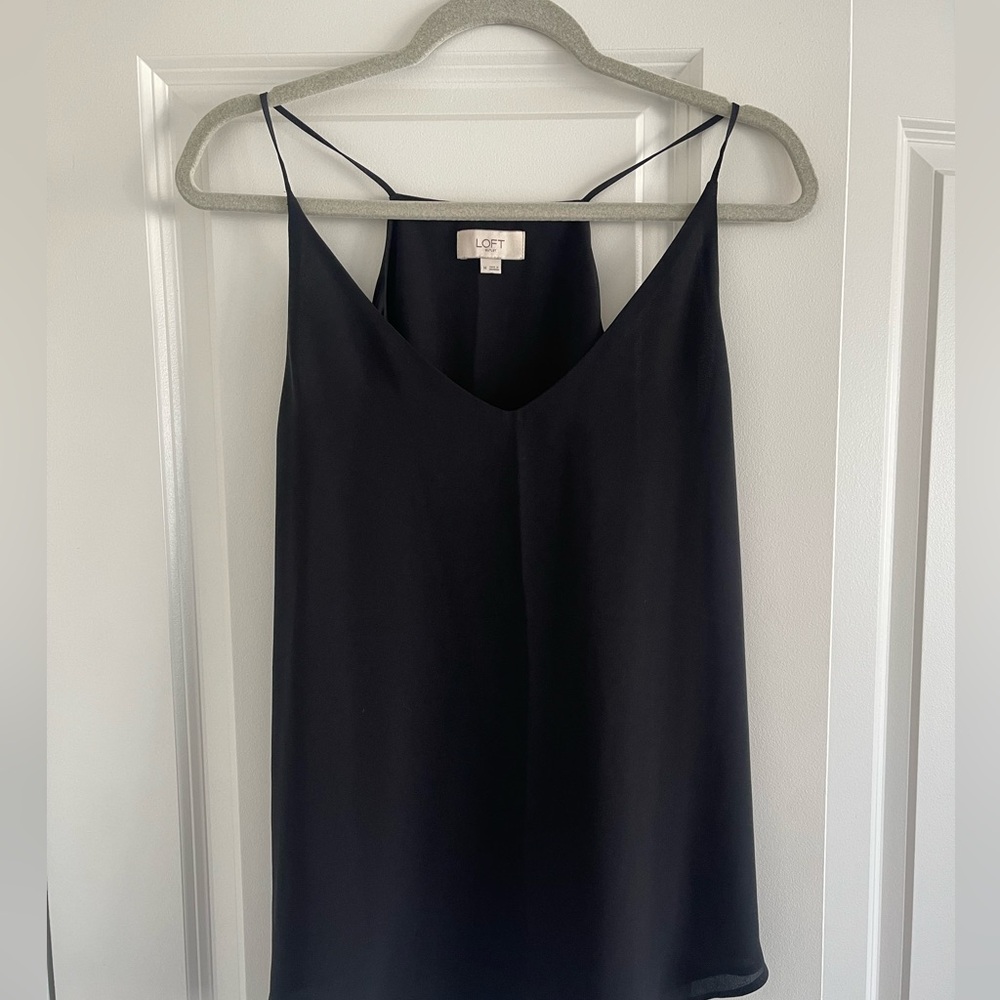 LOFT black tank blouse